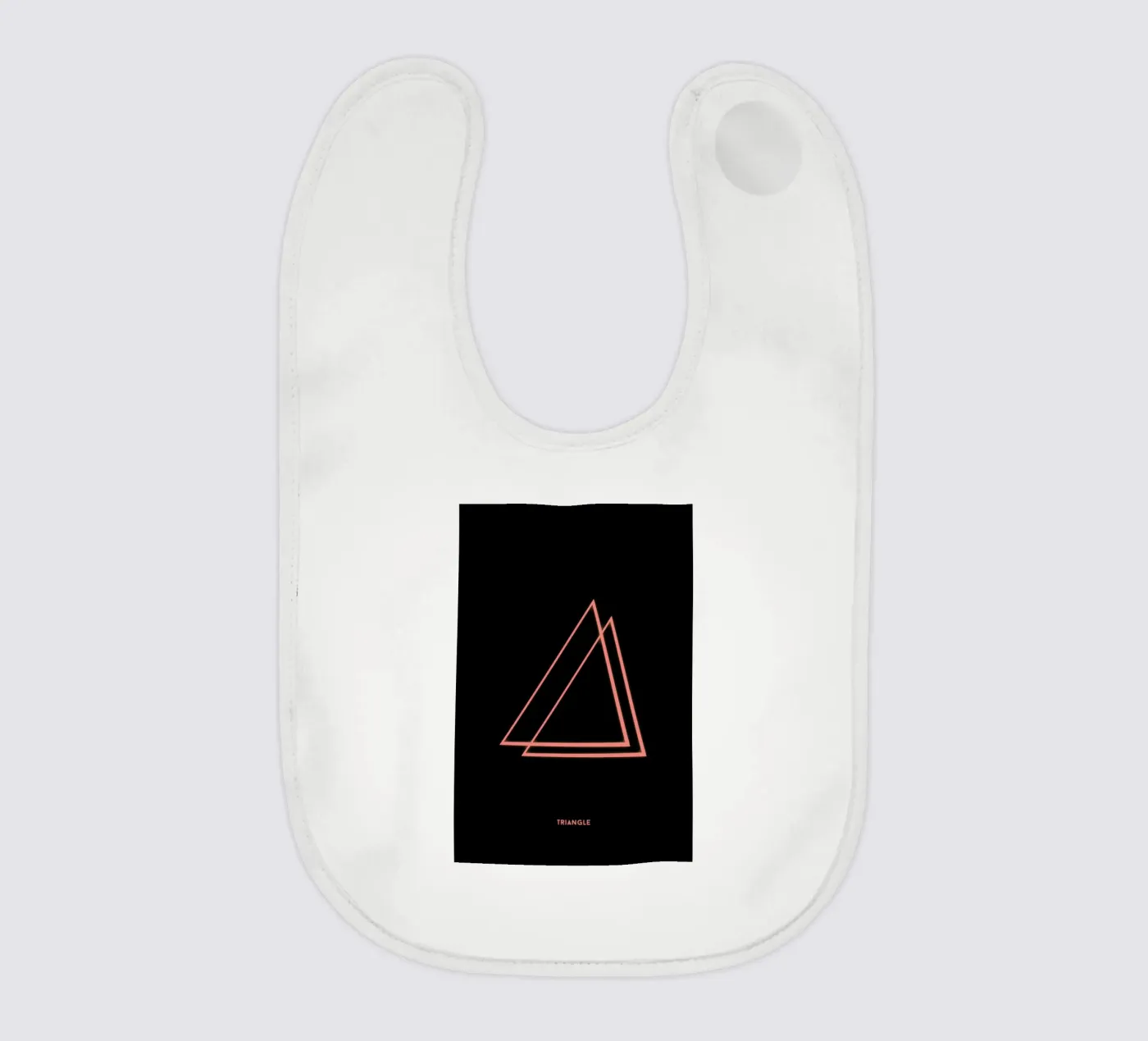 Neon Triangle baby bib by In Full Color