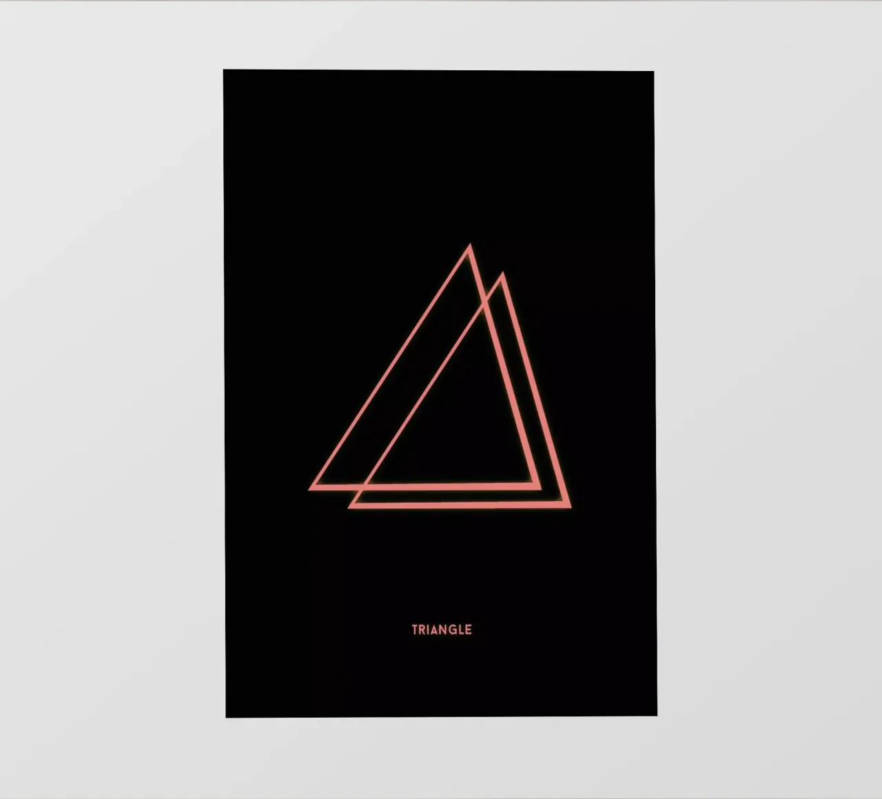 Neon Triangle pellicola backlit da In Full Color
