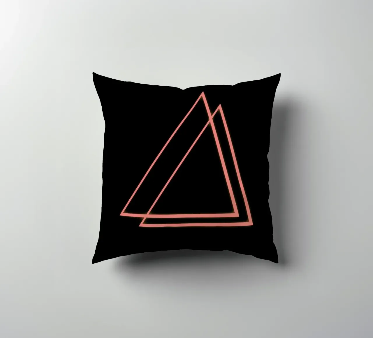 Neon Triangle cojín de In Full Color