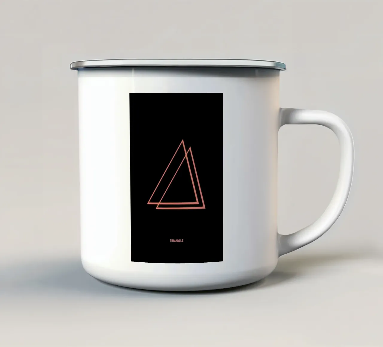 Neon Triangle Emaille Tasse von In Full Color