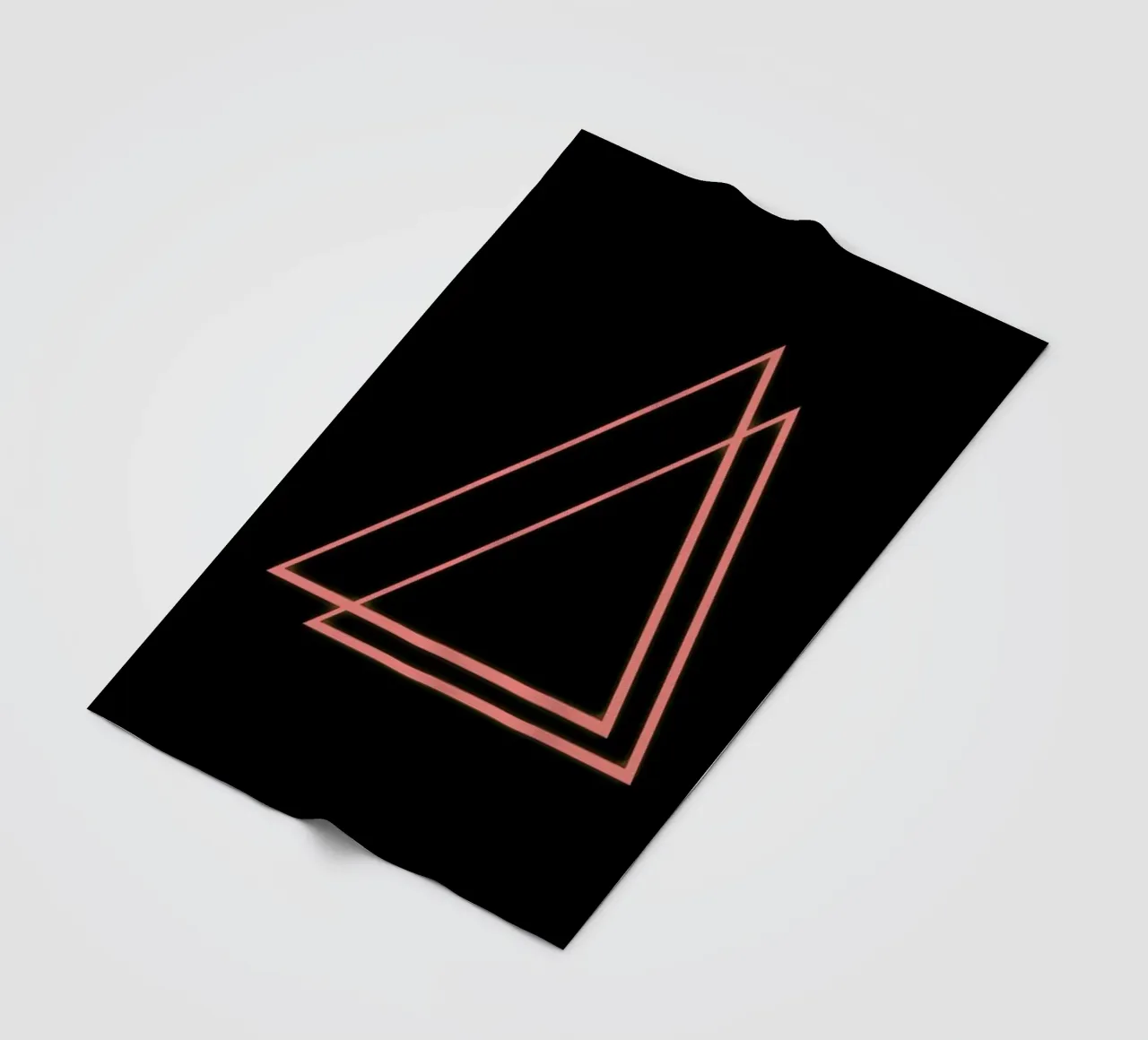 Neon Triangle fleece blanket by In Full Color