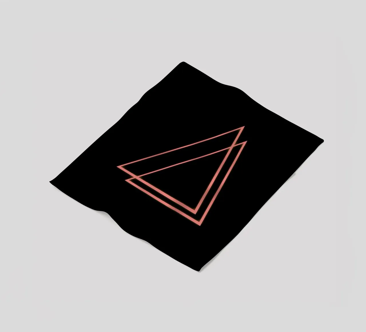Neon Triangle fleece blanket by In Full Color