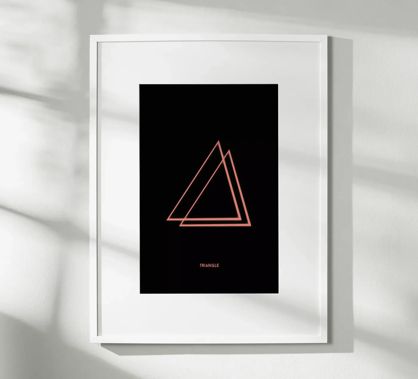 Neon Triangle poster by In Full Color