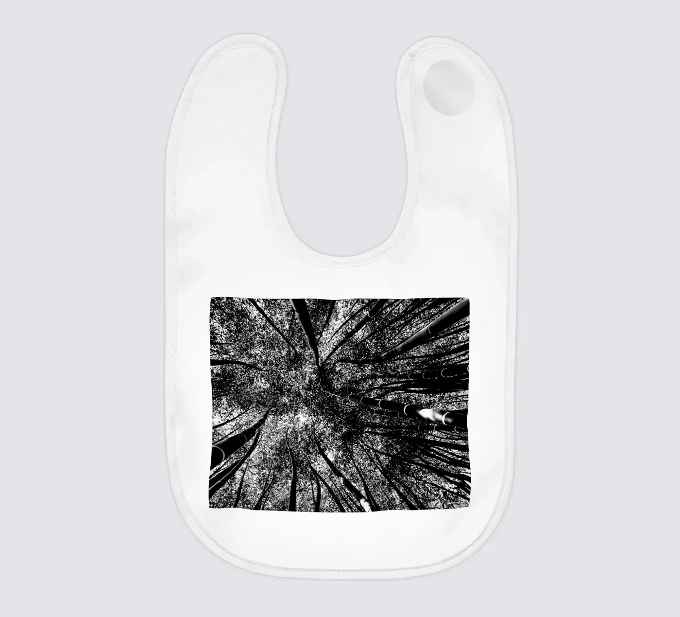 trees baby bib by Massimo Frascogna