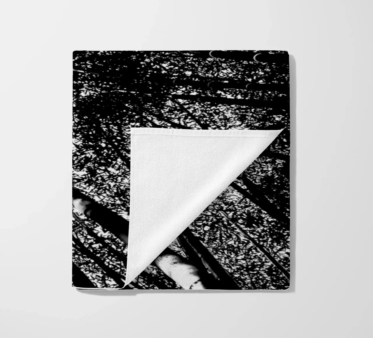 trees beach towel by Massimo Frascogna