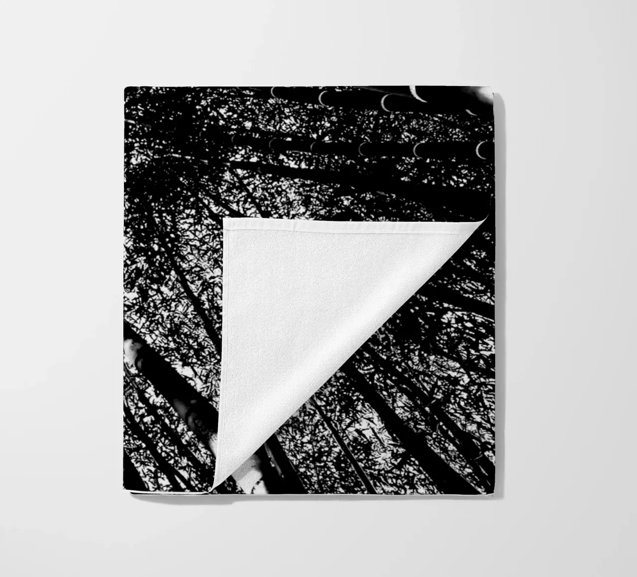 trees beach towel by Massimo Frascogna