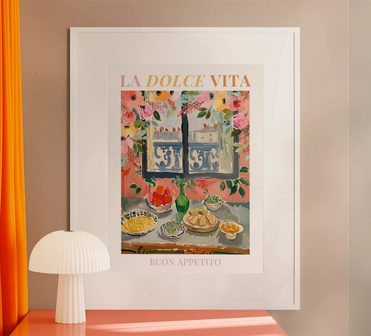 Italy Breakfast Print poster by Bella Studio