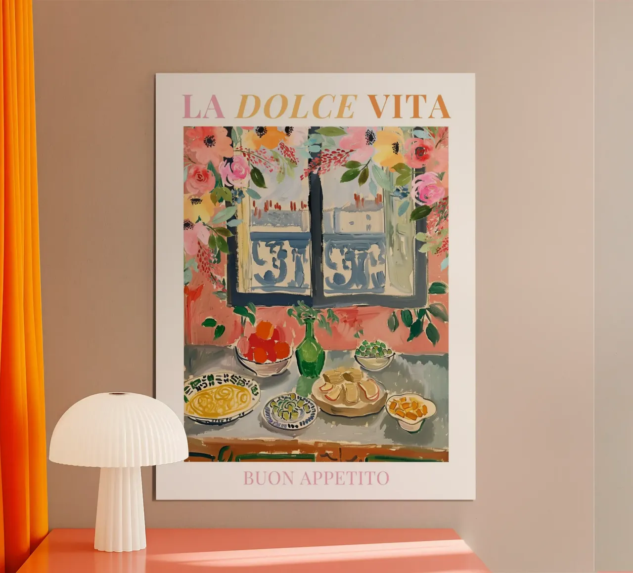 Italy Breakfast Print poster by Bella Studio