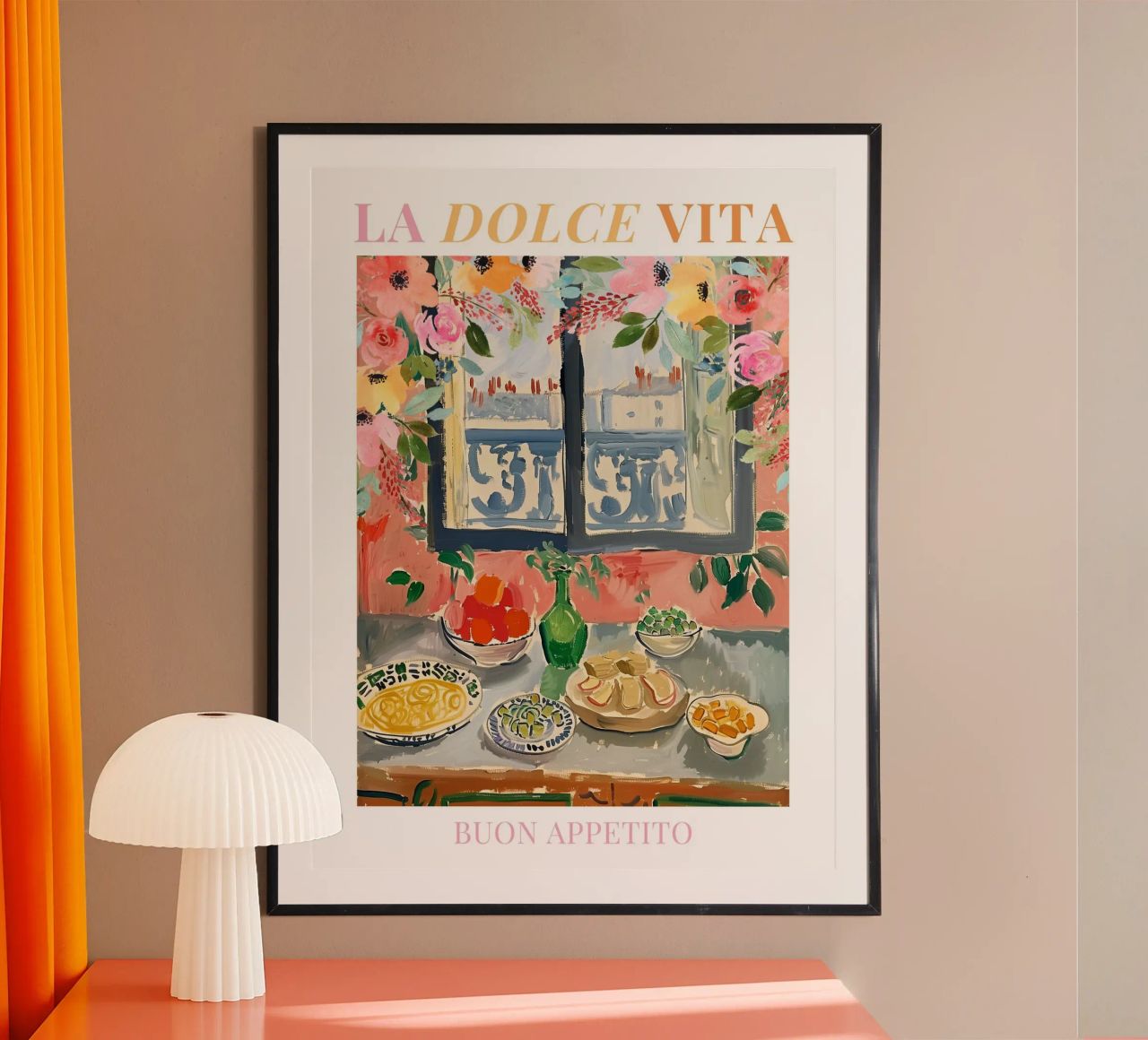 Italy Breakfast Print poster by Bella Studio