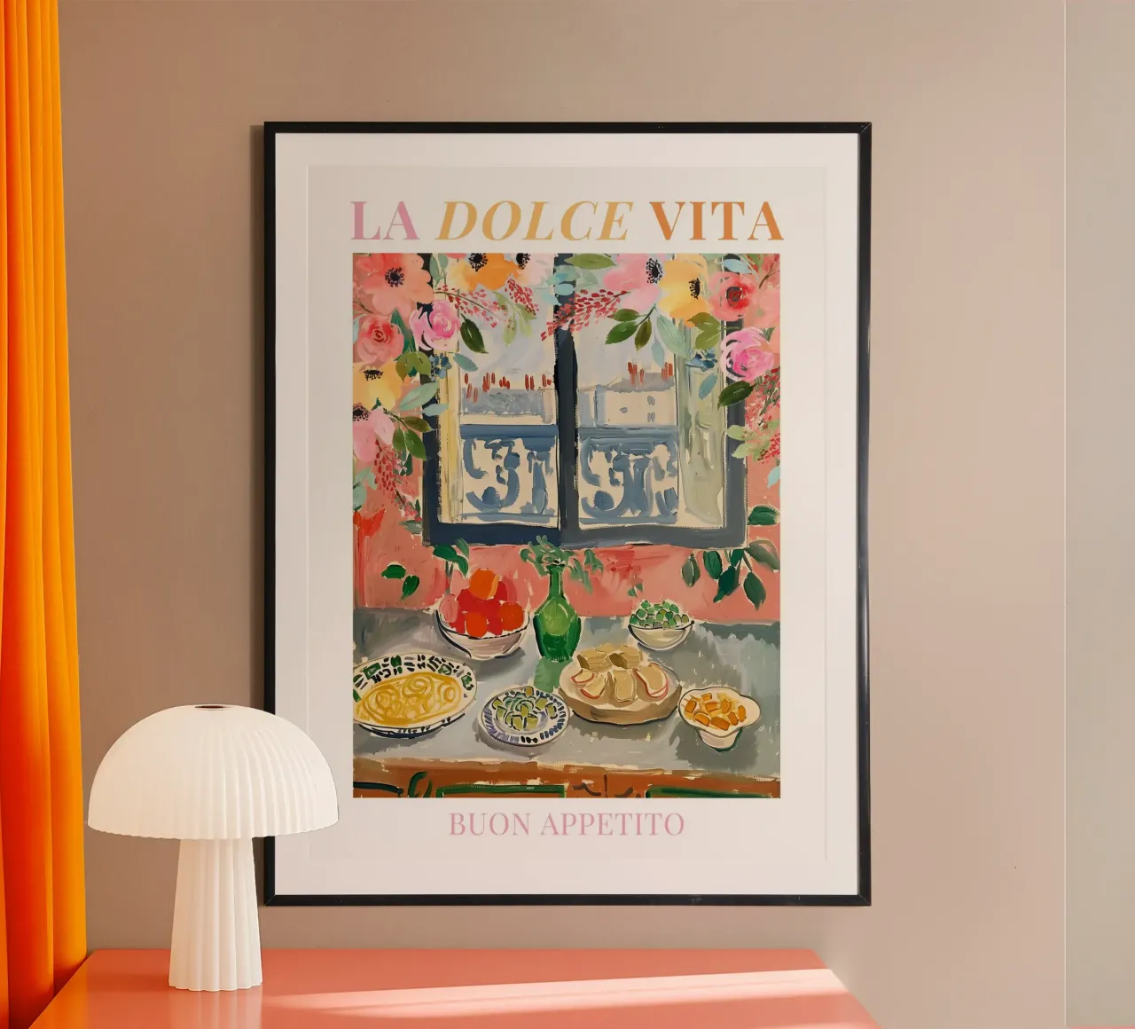 Italy Breakfast Print poster by Bella Studio