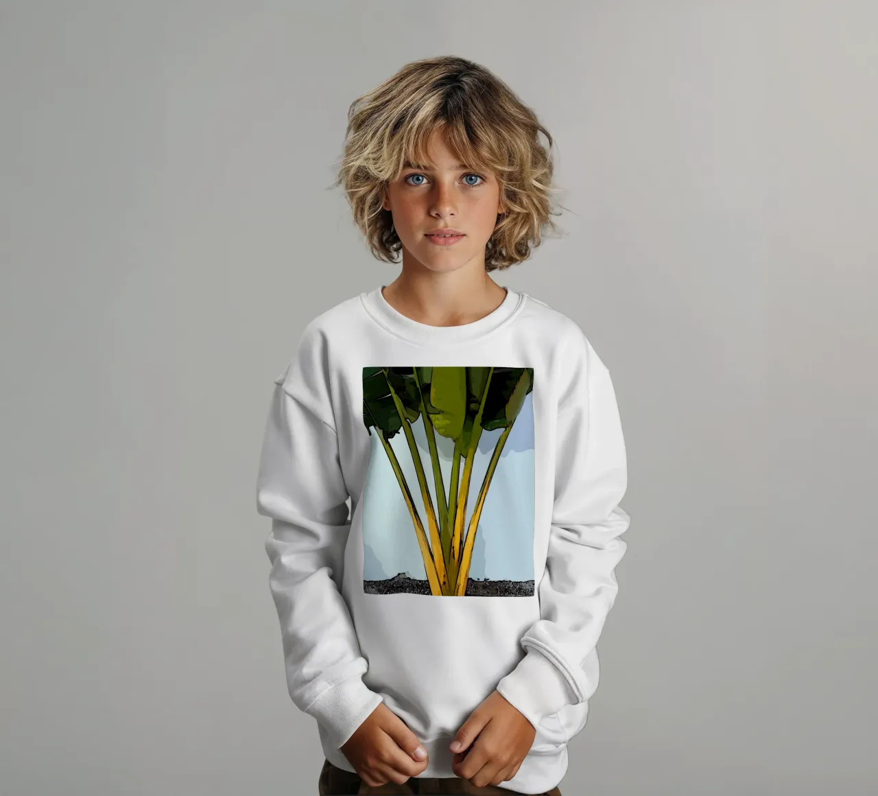 Plant kids sweatshirt by Massimo Frascogna