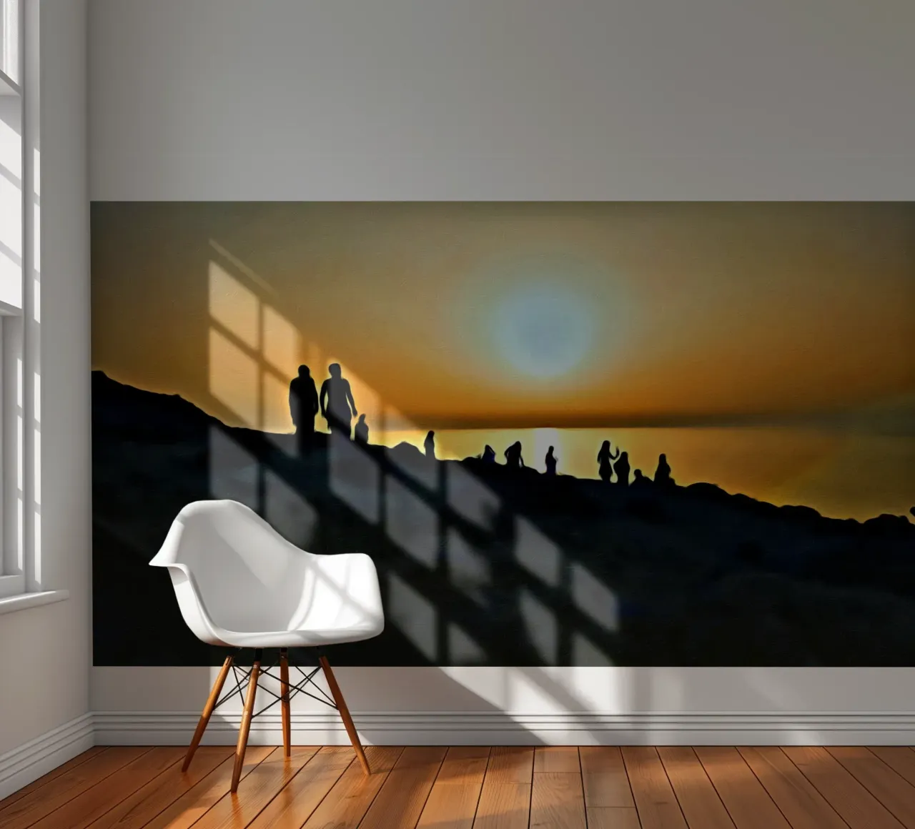 Zonsondergang fotobehang van Massimo Frascogna