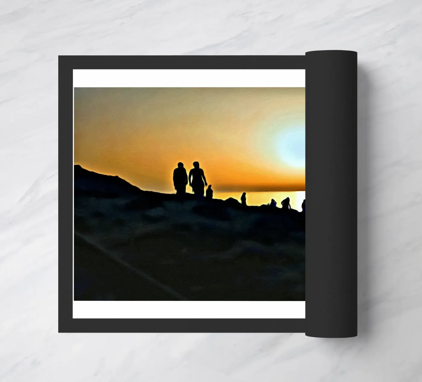 Sunset Fußmatte von Massimo Frascogna