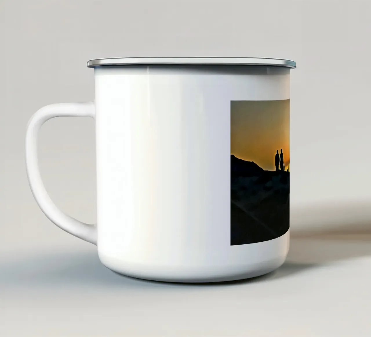 Sunset tazza in smalto da Massimo Frascogna