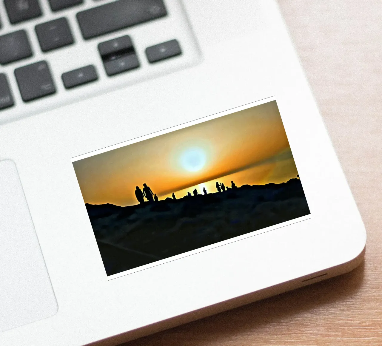 Zonsondergang sticker van Massimo Frascogna