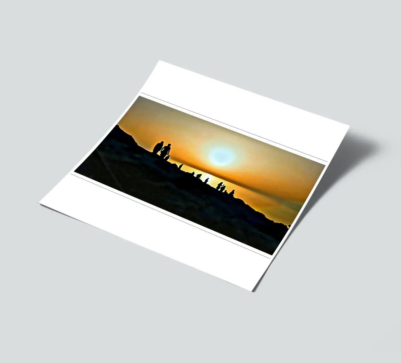 Sonnenuntergang Stickerbogen von Massimo Frascogna