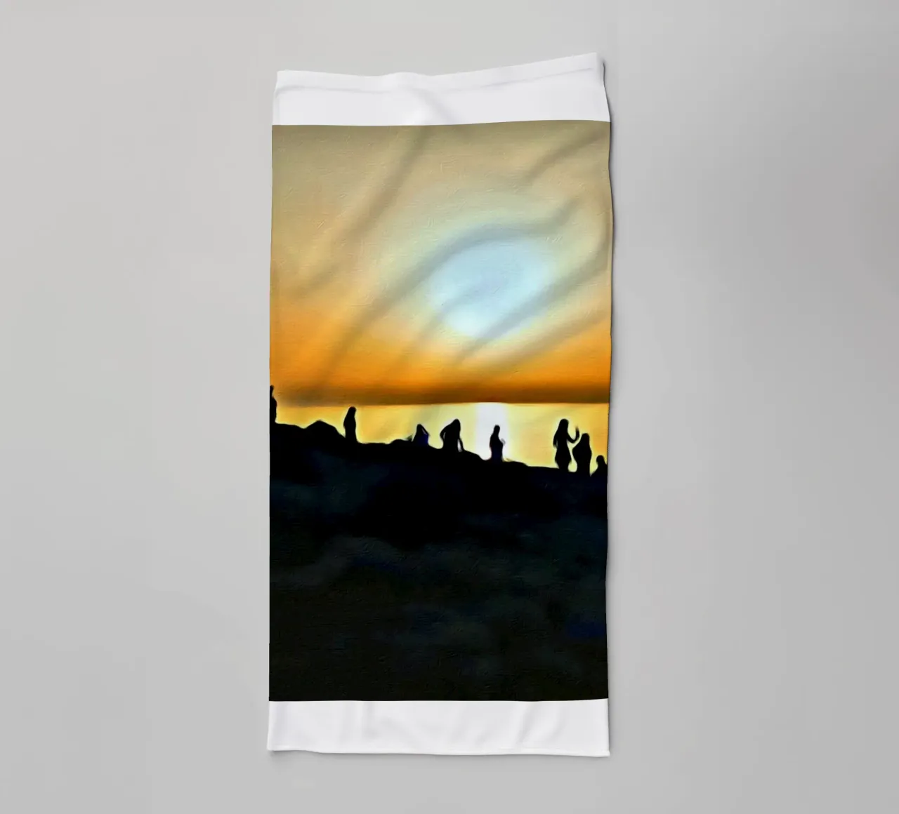 Zonsondergang badhanddoek van Massimo Frascogna