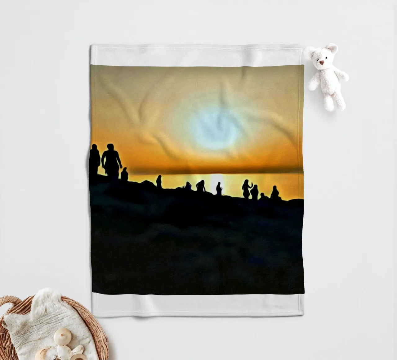 Sunset fleecedeken van Massimo Frascogna