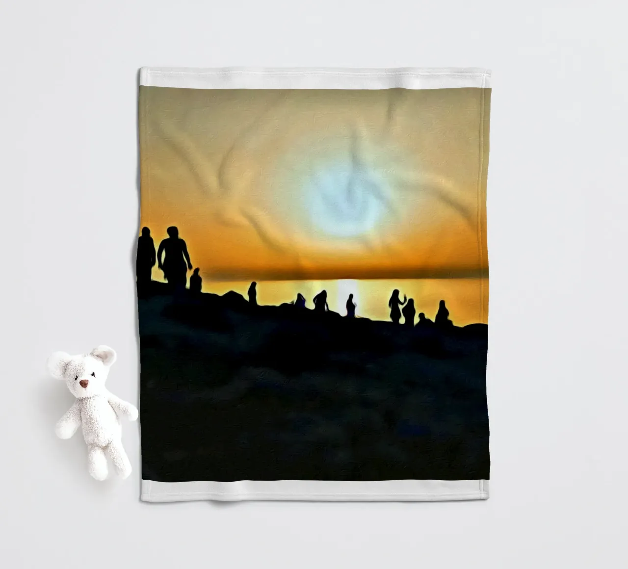 Sunset fleecedeken van Massimo Frascogna