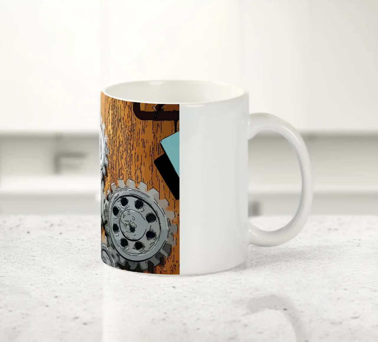 panel ceramic mug by Massimo Frascogna