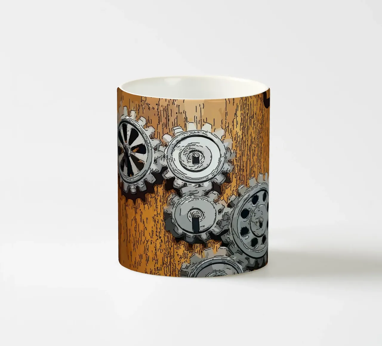 panel ceramic mug by Massimo Frascogna