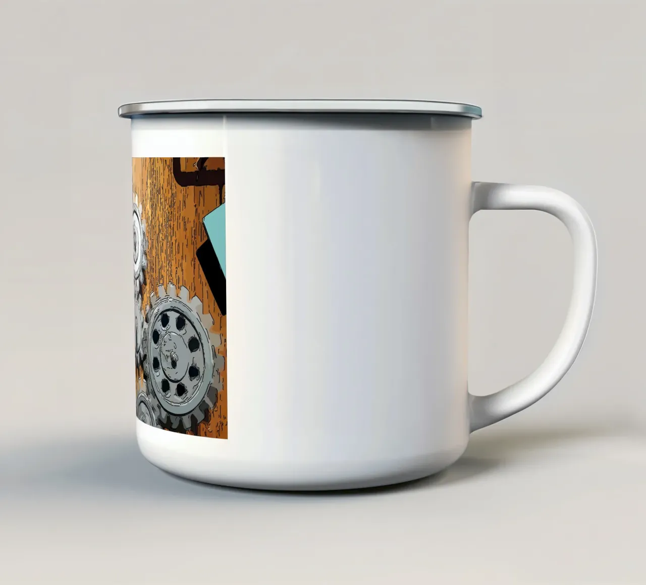 pannello tazza in smalto da Massimo Frascogna
