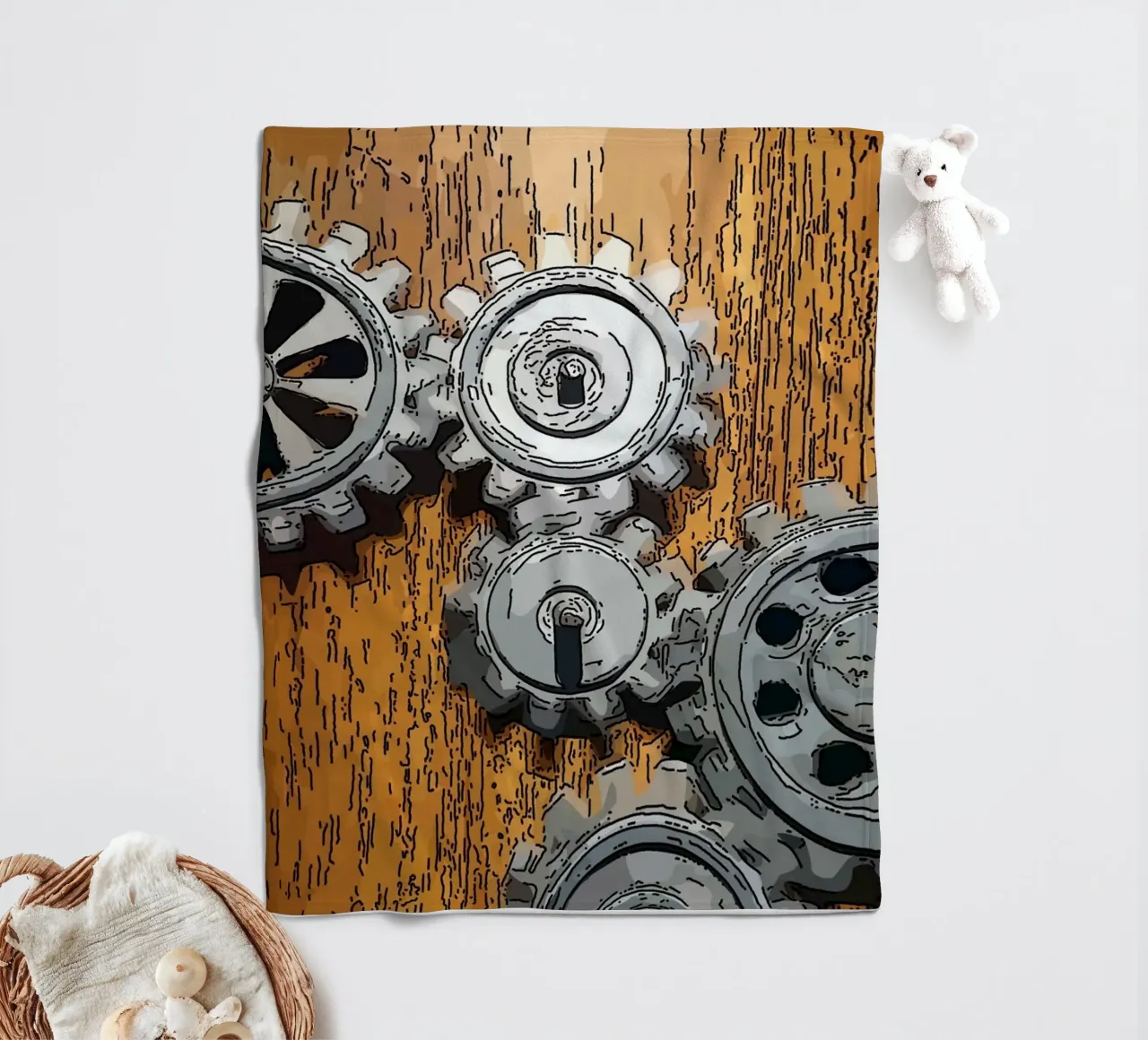 Panel Fleecedecke von Massimo Frascogna