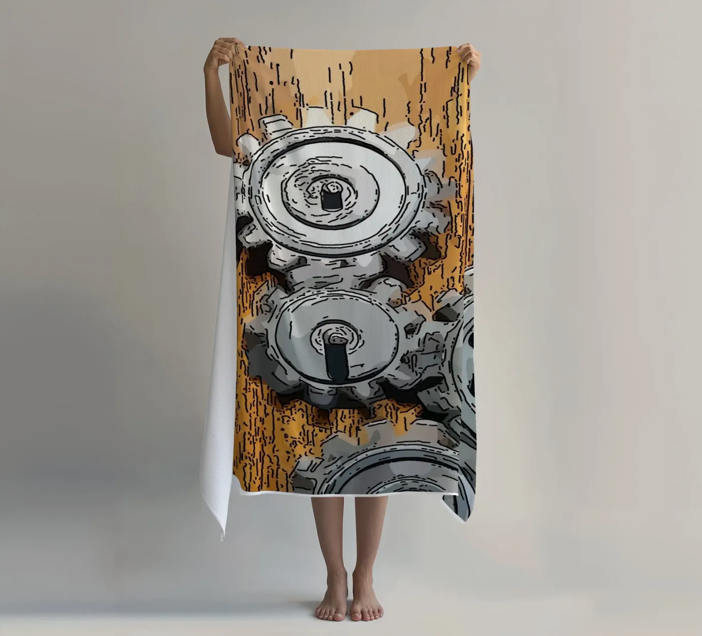 panel beach towel by Massimo Frascogna