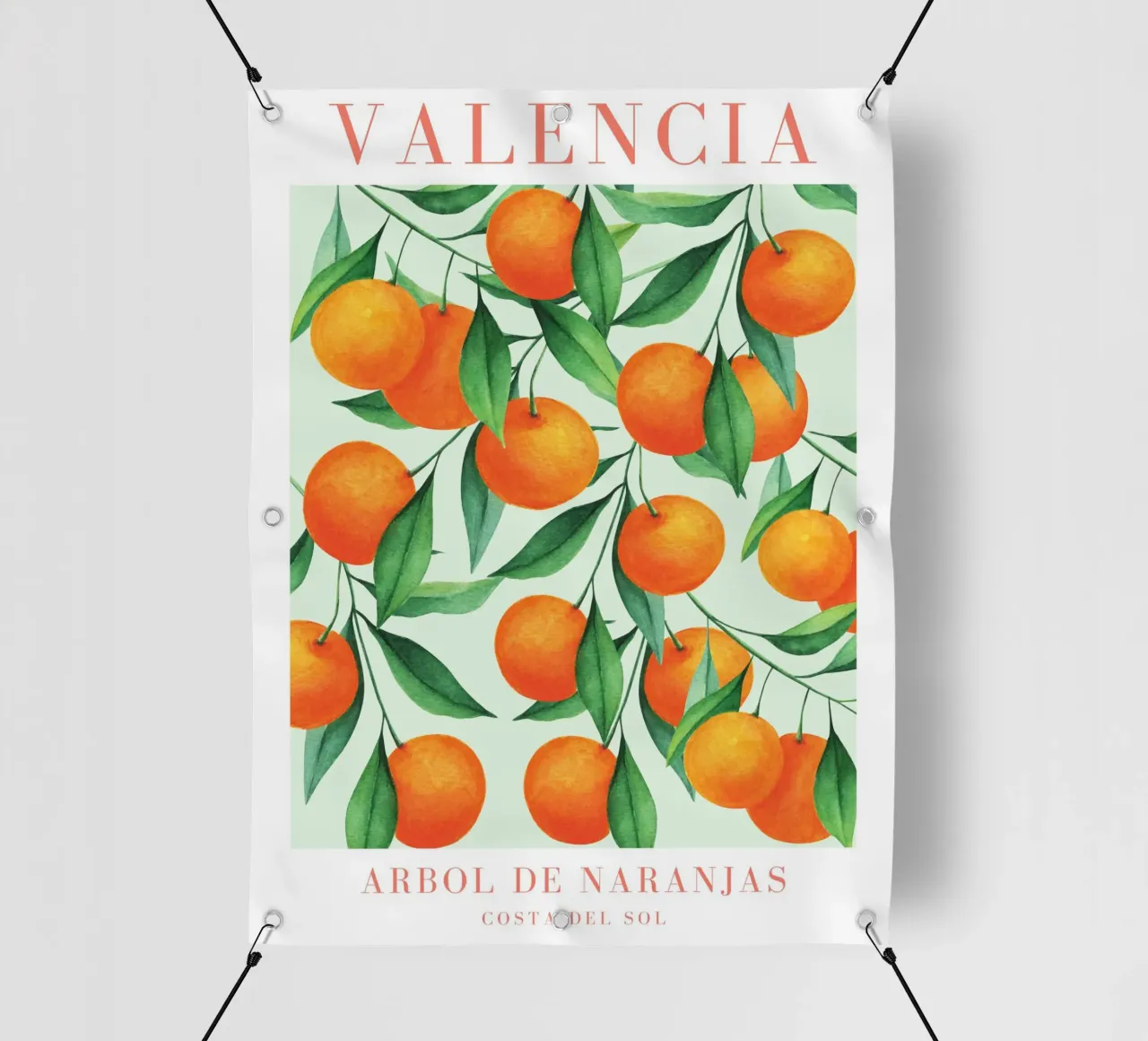 Valencia Orange Print pvc cover by Bella Studio
