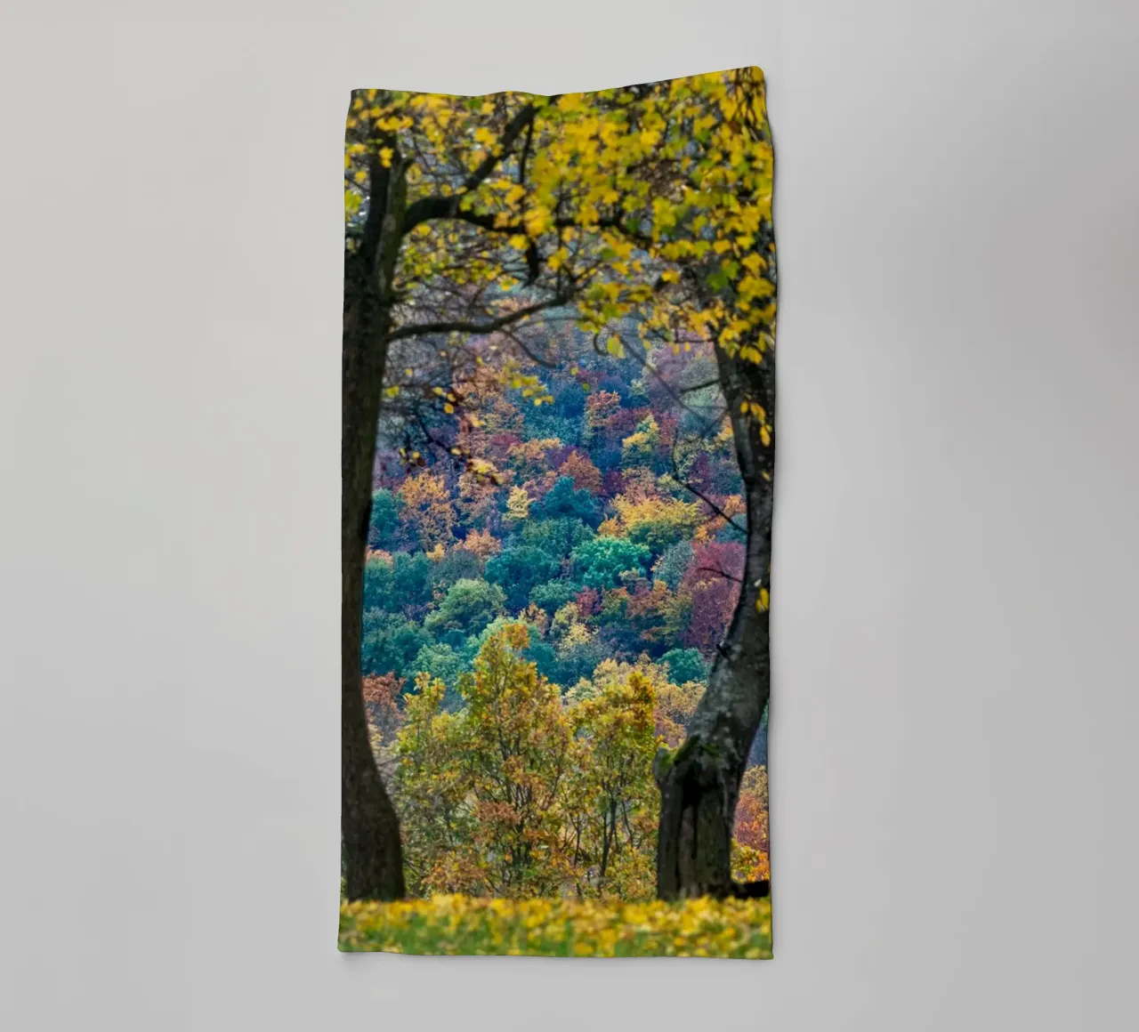 Herfstkleuren badhanddoek van anderm