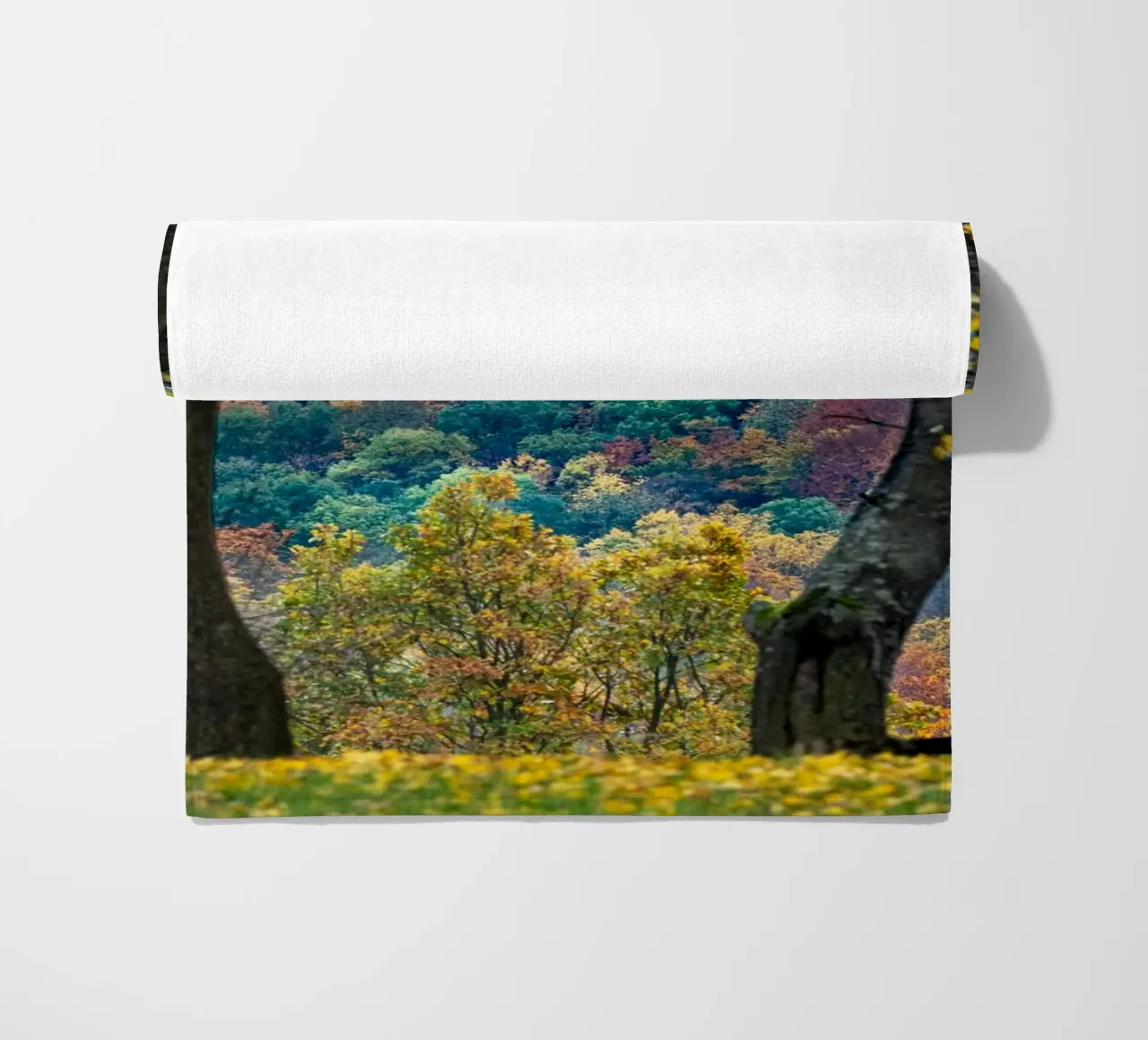 Autumn colours beach towel by anderm