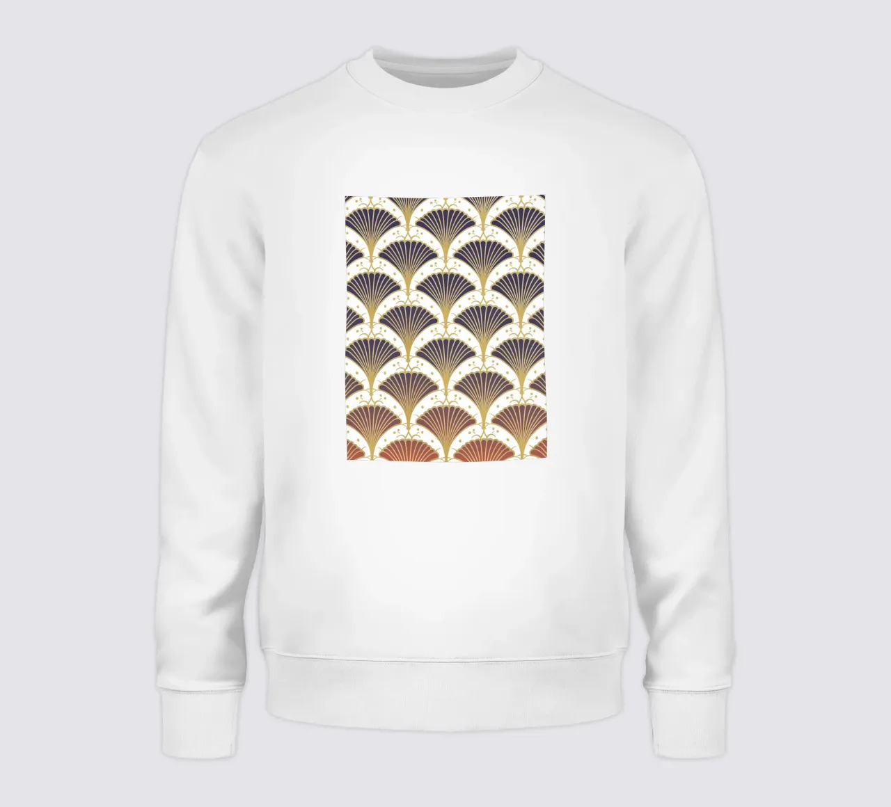 Art Deco pattern jazz sweatshirt by Carinaprint