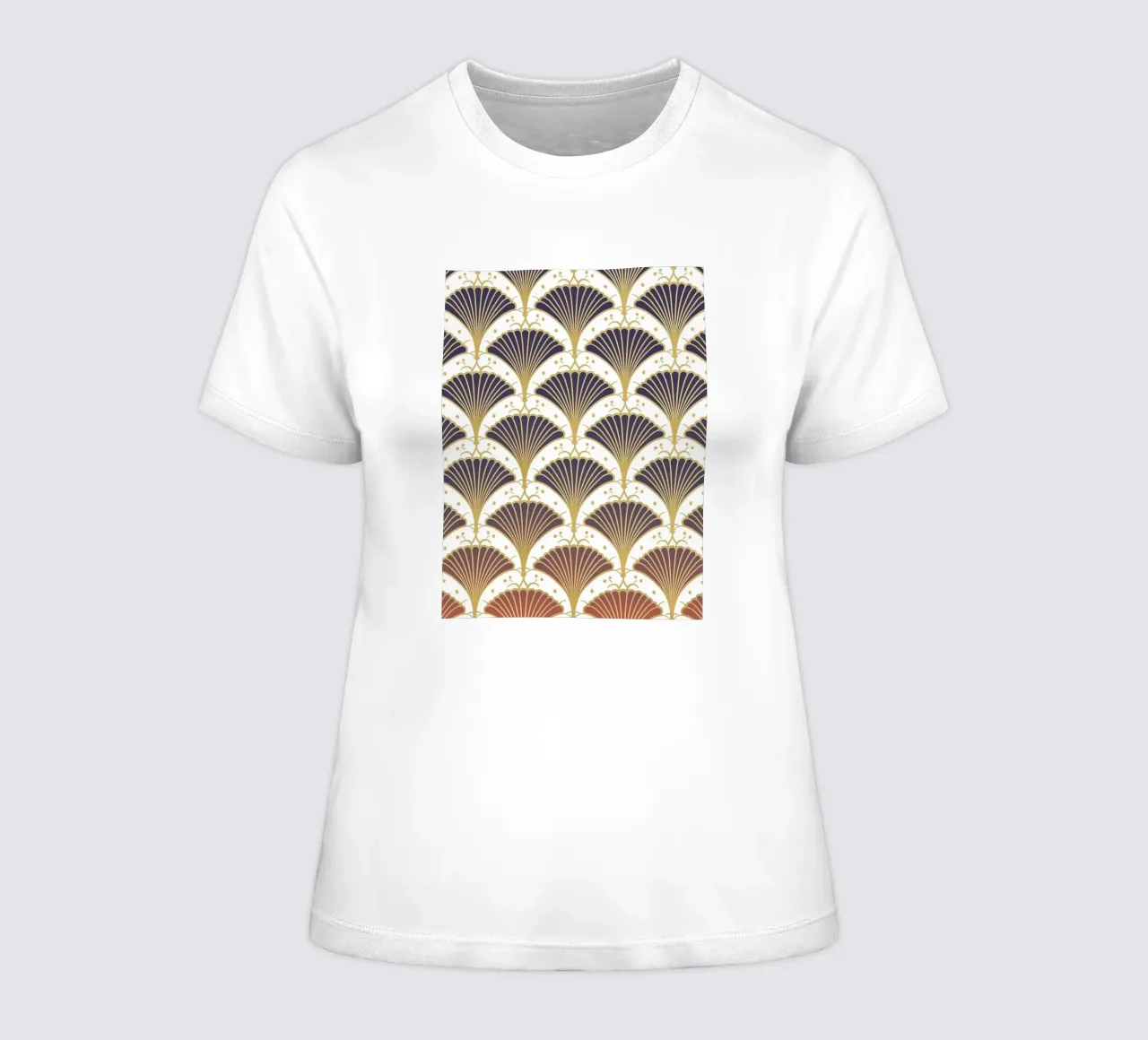 Jazz à motif Art déco t-shirt ajusté pour femmes de Carinaprint