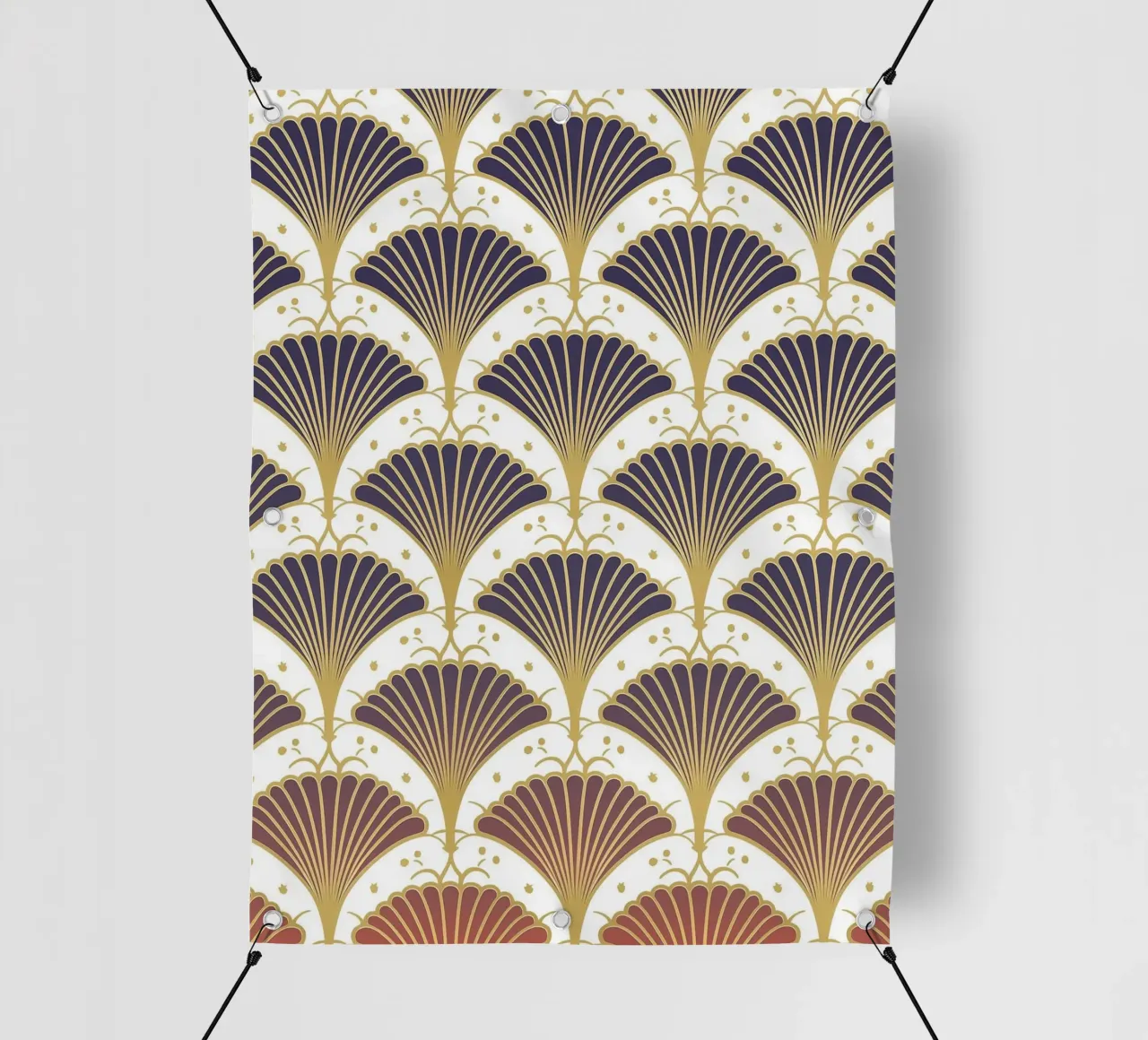 Art Deco pattern jazz telo in pvc da Carinaprint