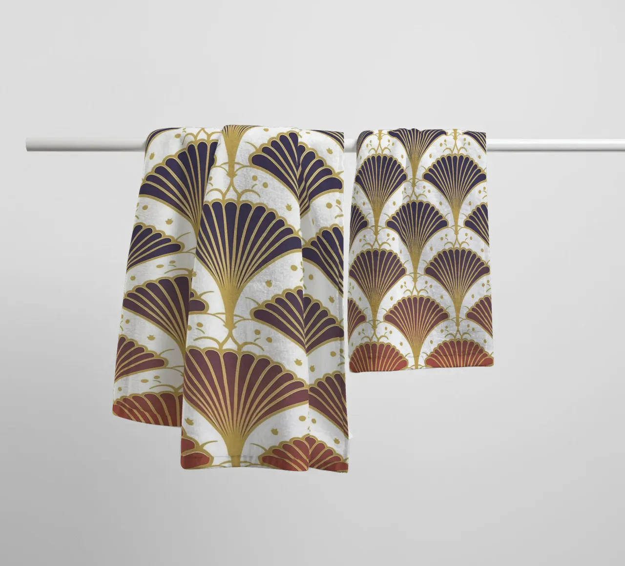 Art Deco pattern jazz asciugamano da bagno da Carinaprint