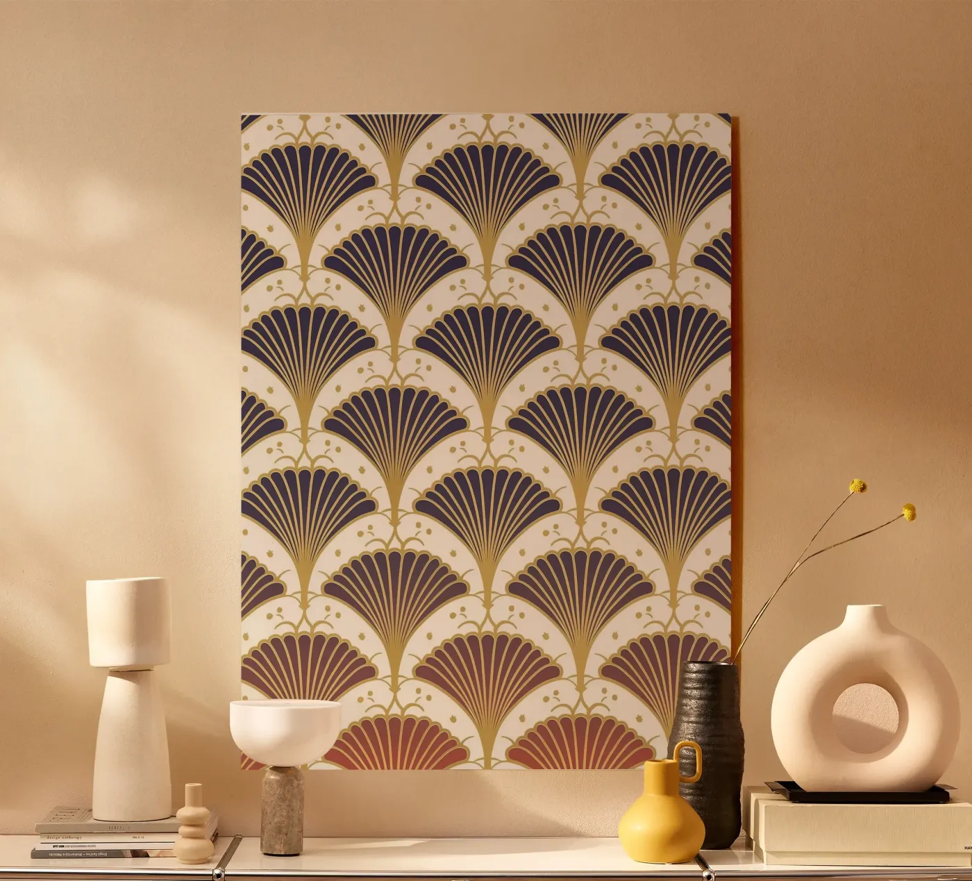 Art Deco pattern jazz Acryl-Glas von Carinaprint