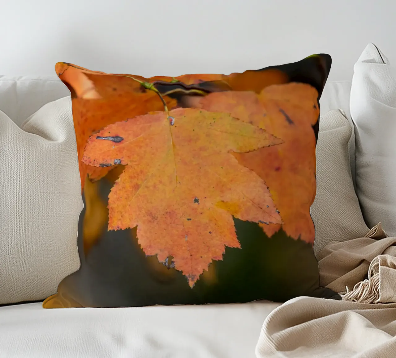 Foglia d'autunno cuscino da anderm
