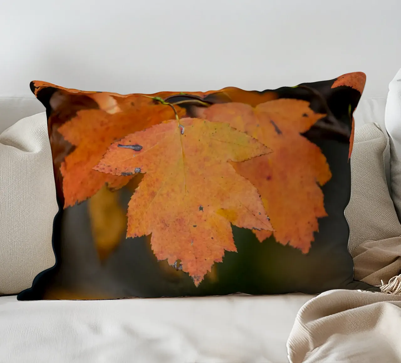 Foglia d'autunno cuscino da anderm