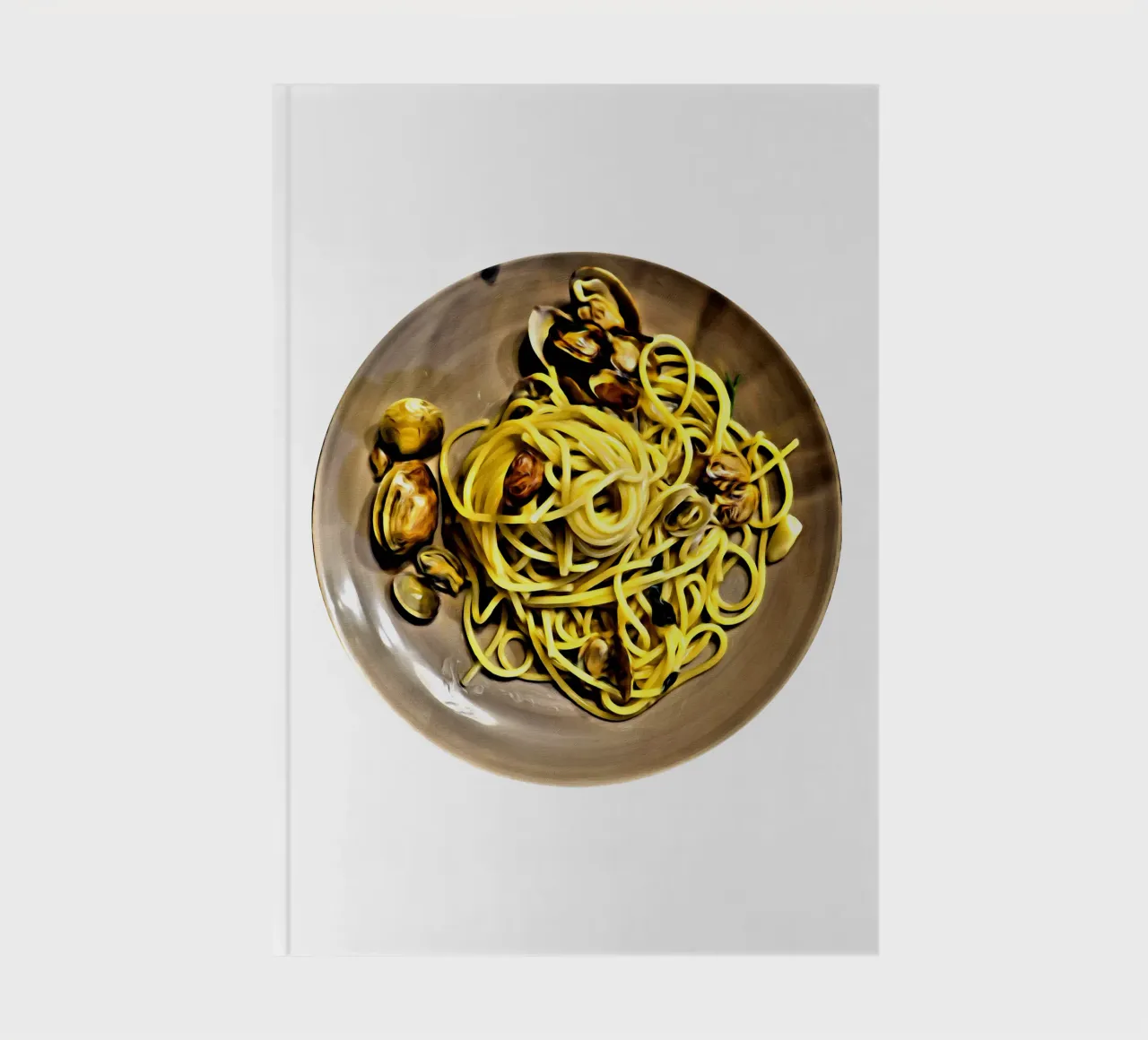 Clams and spaghetti notebook by Massimo Frascogna