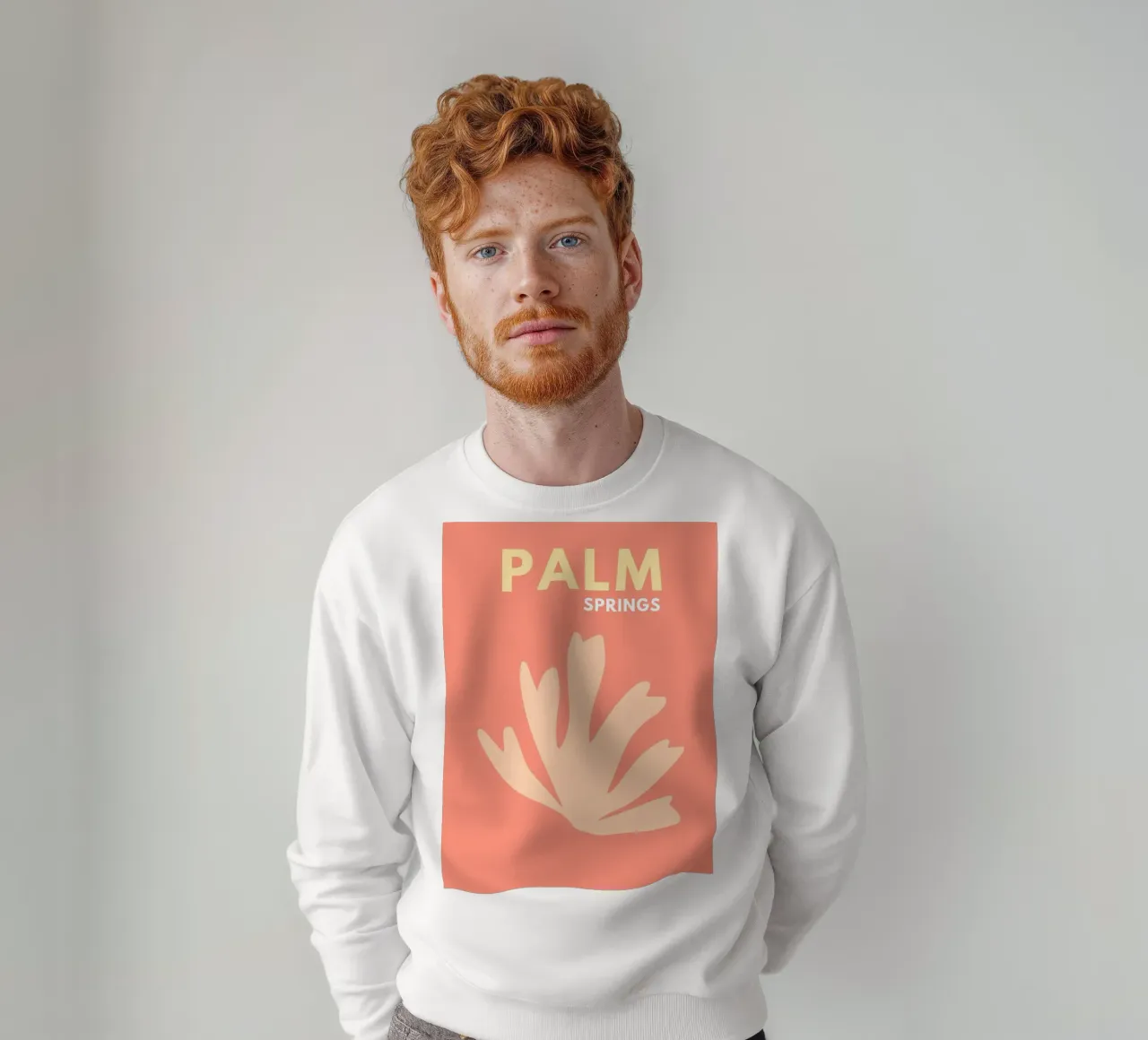 Palm Sprints Impresión de viaje sudadera de Bella Studio