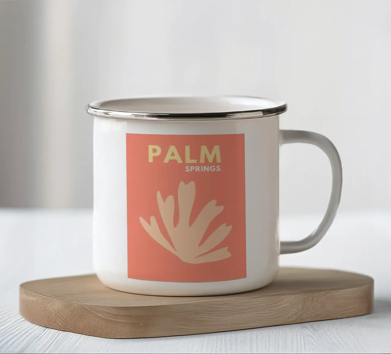 Stampa da viaggio Palm Sprints tazza in smalto da Bella Studio