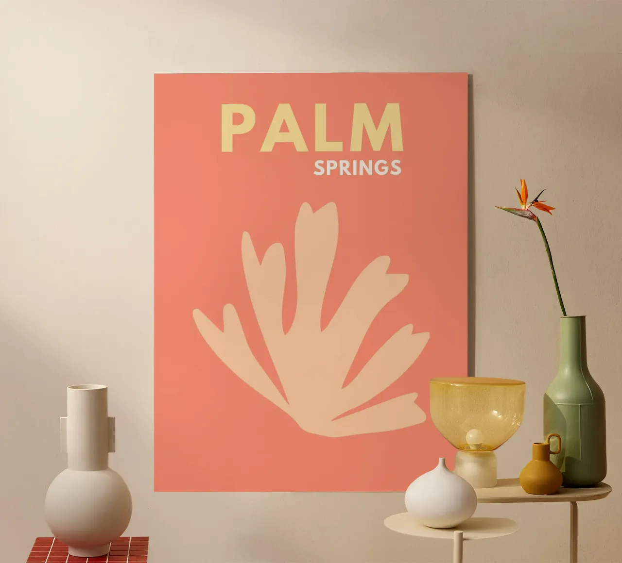 Palm Sprints Impresión de viaje metacrilato de Bella Studio
