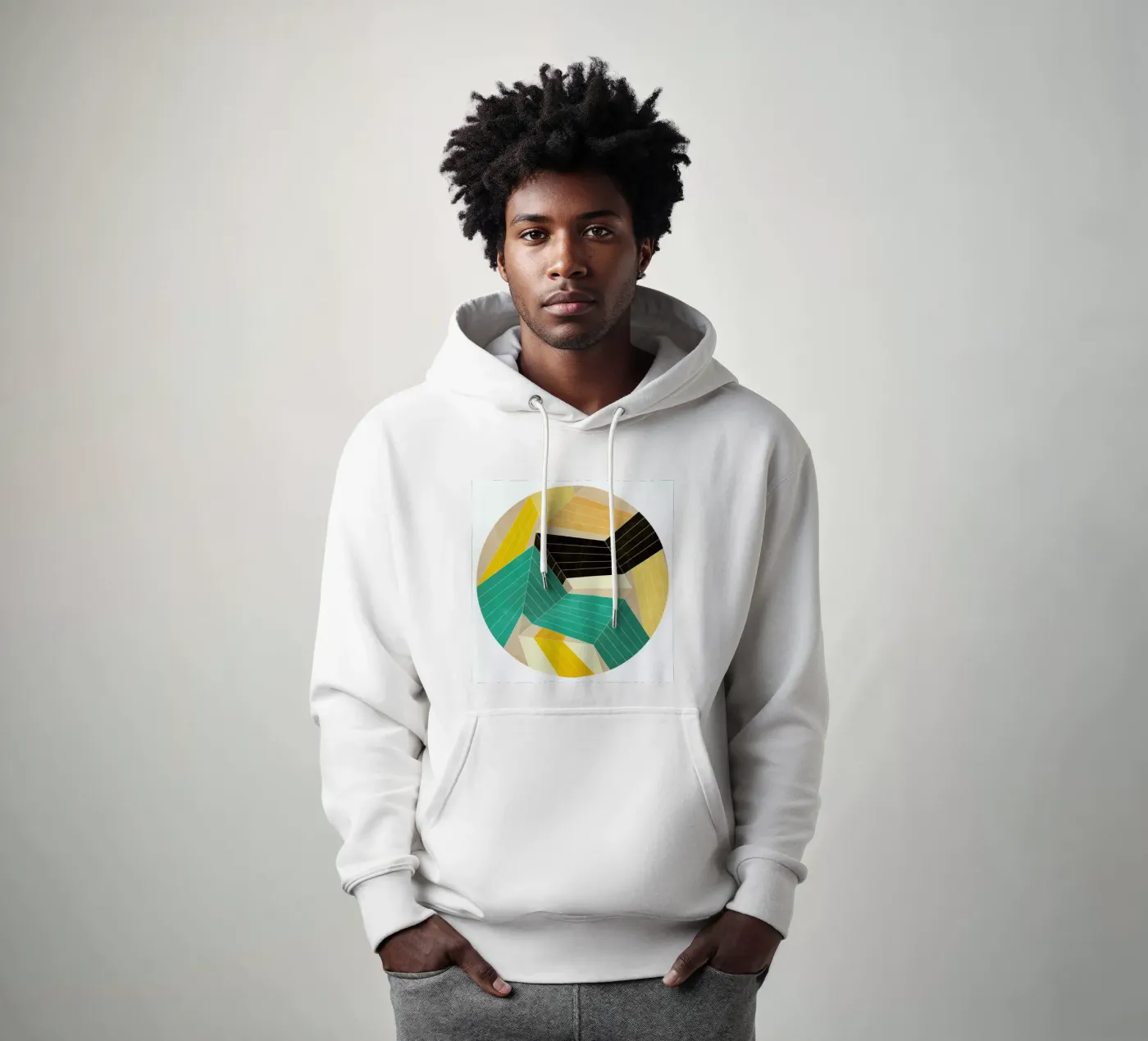 Lines Inside felpa con cappuccio da Abstract Joy