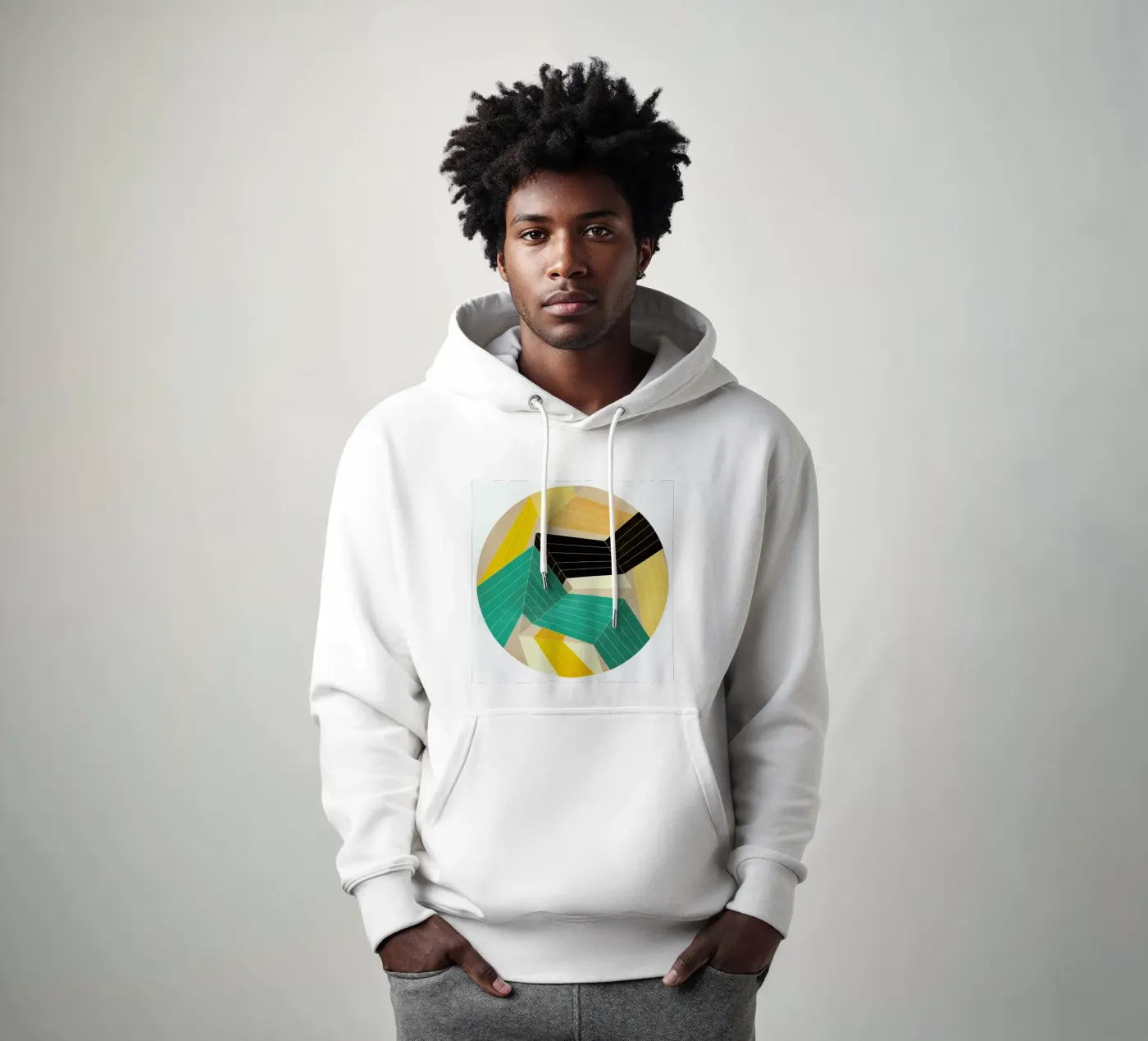 Lines Inside felpa con cappuccio da Abstract Joy