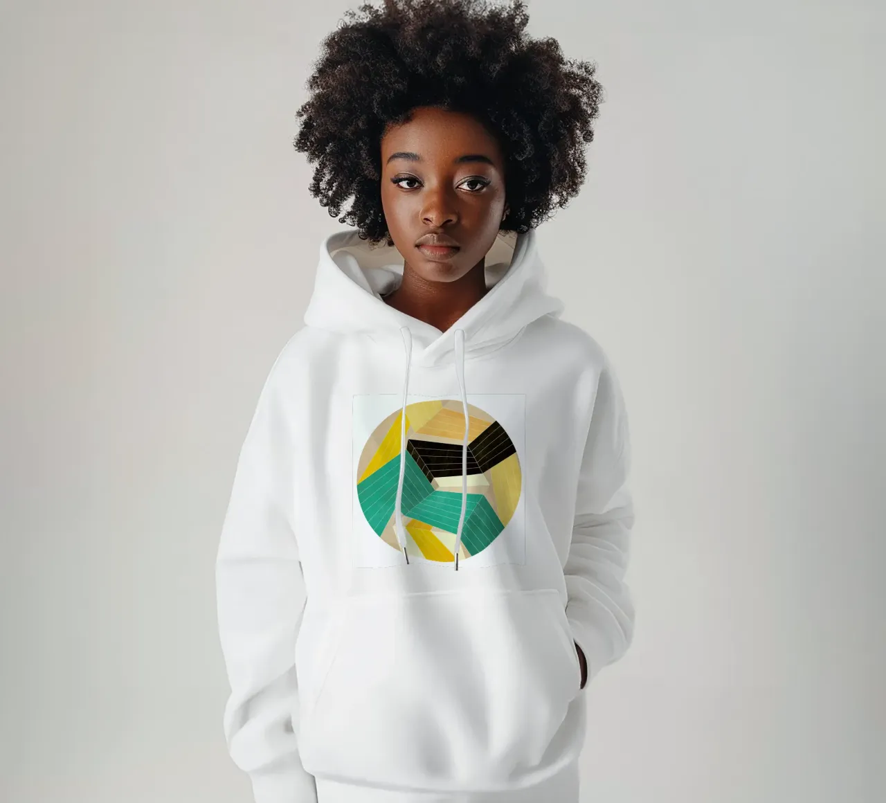 Lines Inside felpa con cappuccio da Abstract 888