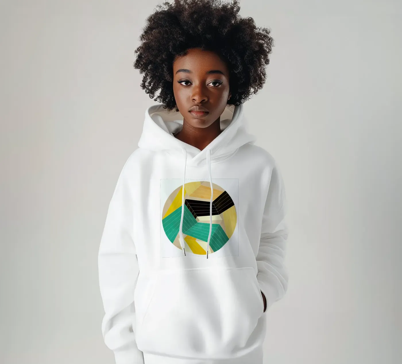 Lines Inside felpa con cappuccio da Abstract Joy