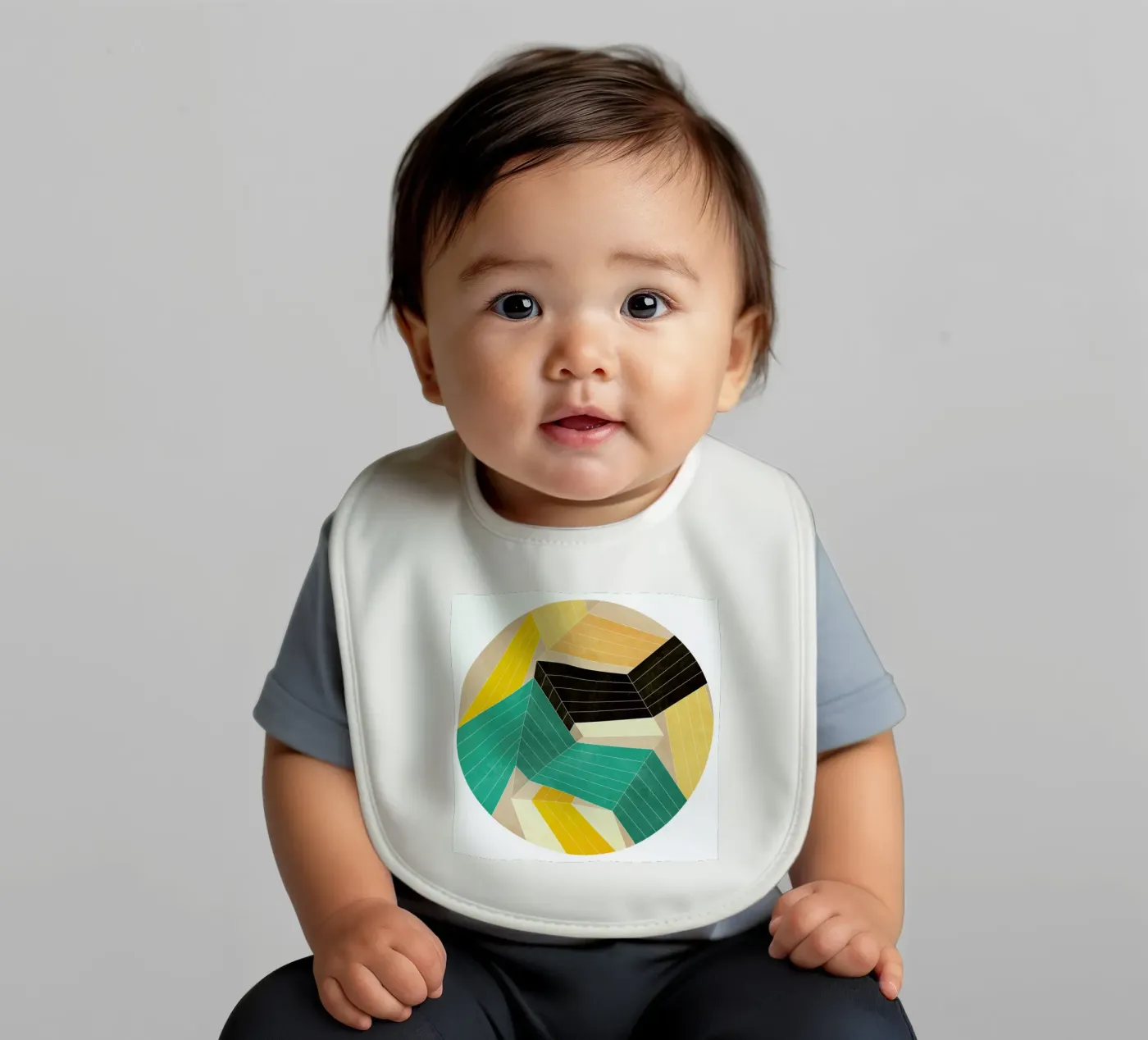 Lines Inside baby bib by Lines Inside