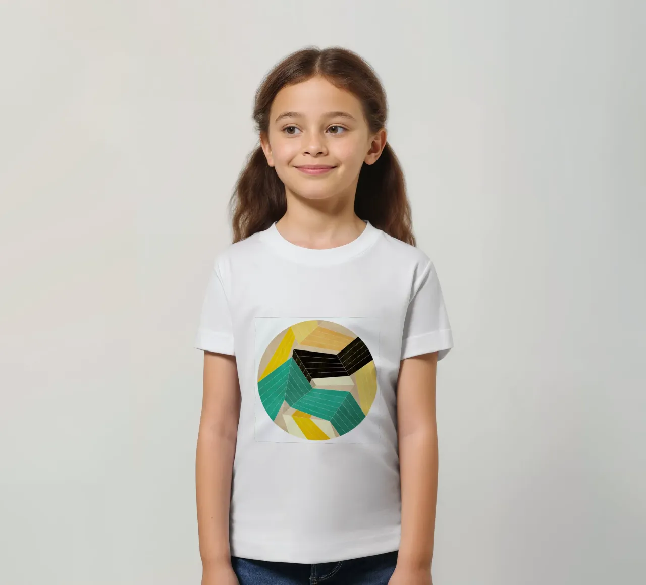 Lines Inside t-shirt bambini da Abstract 888