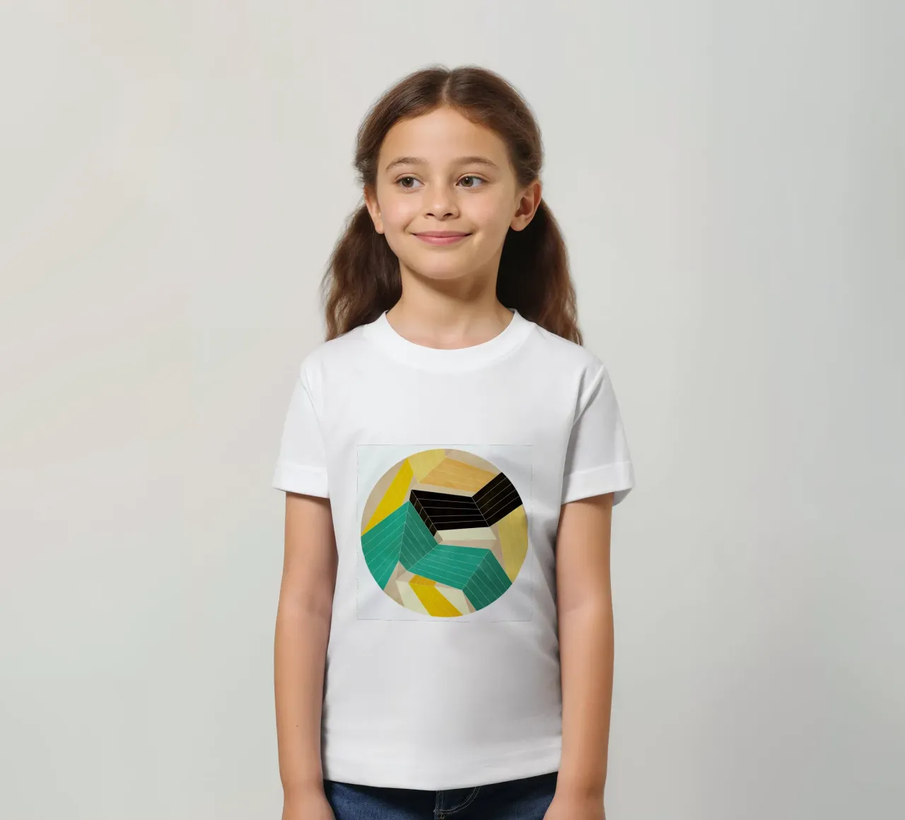 Lines Inside t-shirt bambini da Abstract 888