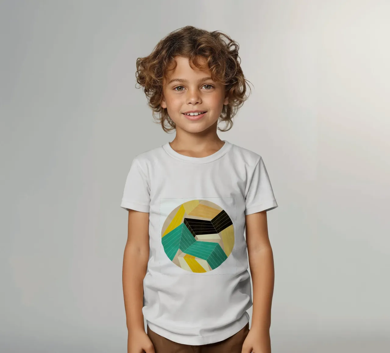 Lines Inside t-shirt bambini da Abstract 888